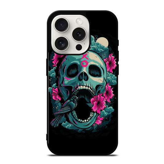 SUGAR SKULL FLOWER iPhone 15 Pro Case Cover