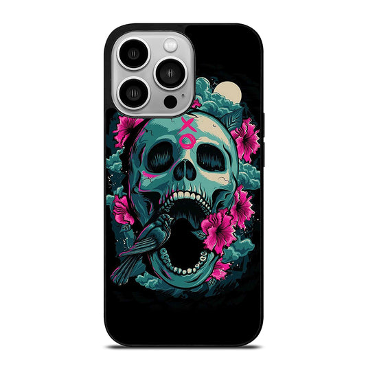 SUGAR SKULL FLOWER iPhone 14 Pro Case Cover