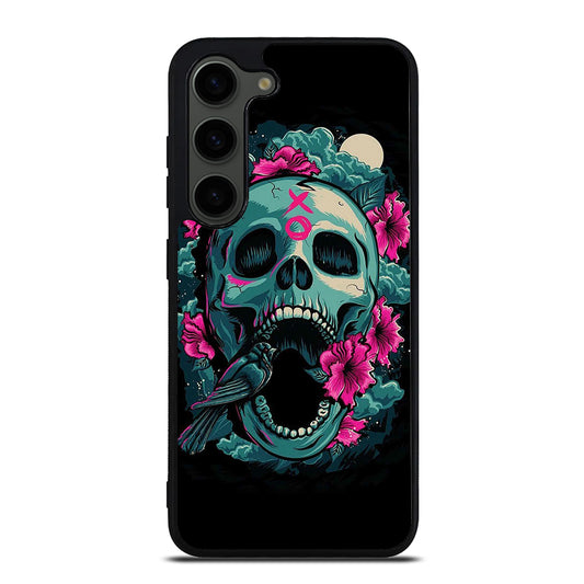 SUGAR SKULL FLOWER Samsung Galaxy S23 Plus Case Cover