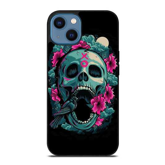 SUGAR SKULL FLOWER iPhone 14 Case Cover