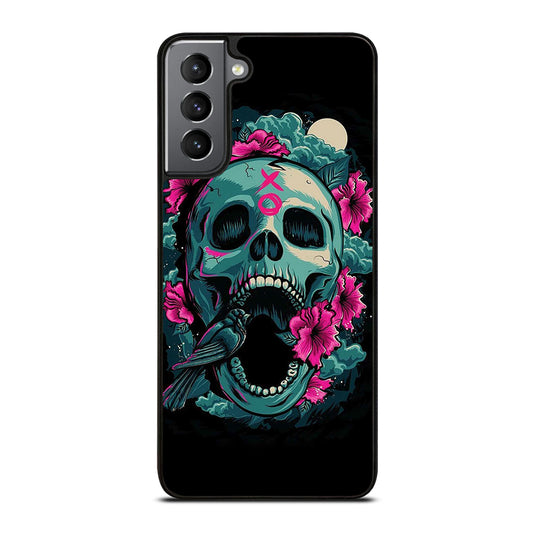 SUGAR SKULL FLOWER Samsung Galaxy S21 Plus Case Cover