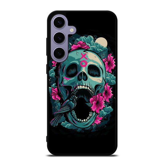 SUGAR SKULL FLOWER Samsung Galaxy S24 Plus Case Cover