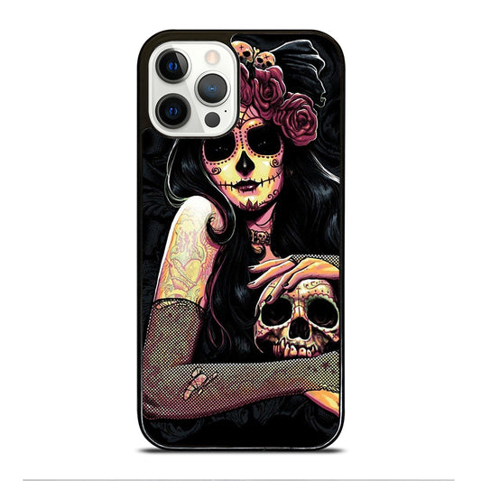 SUGAR SKULL GIRL iPhone 12 Pro Case Cover