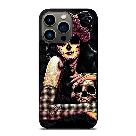 SUGAR SKULL GIRL iPhone 13 Pro Case Cover