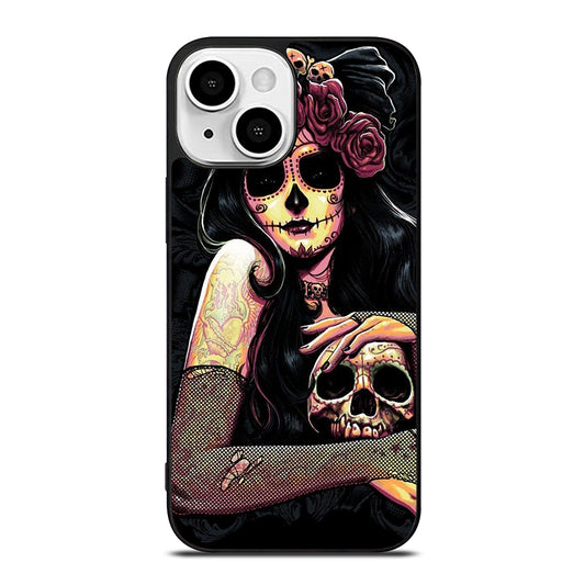 SUGAR SKULL GIRL iPhone 13 Mini Case Cover