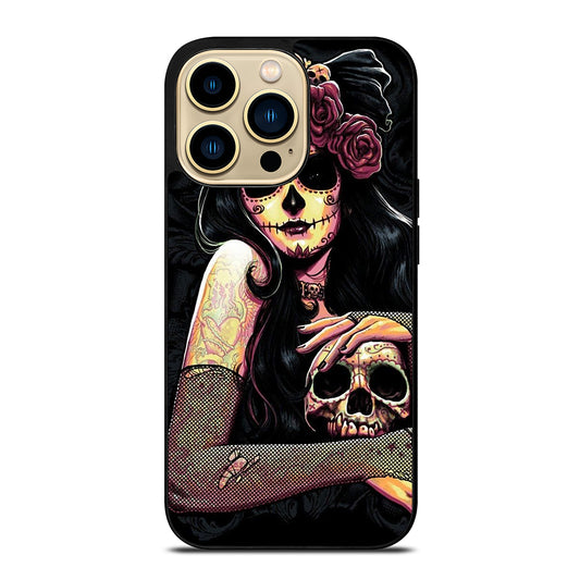 SUGAR SKULL GIRL iPhone 14 Pro Max Case Cover