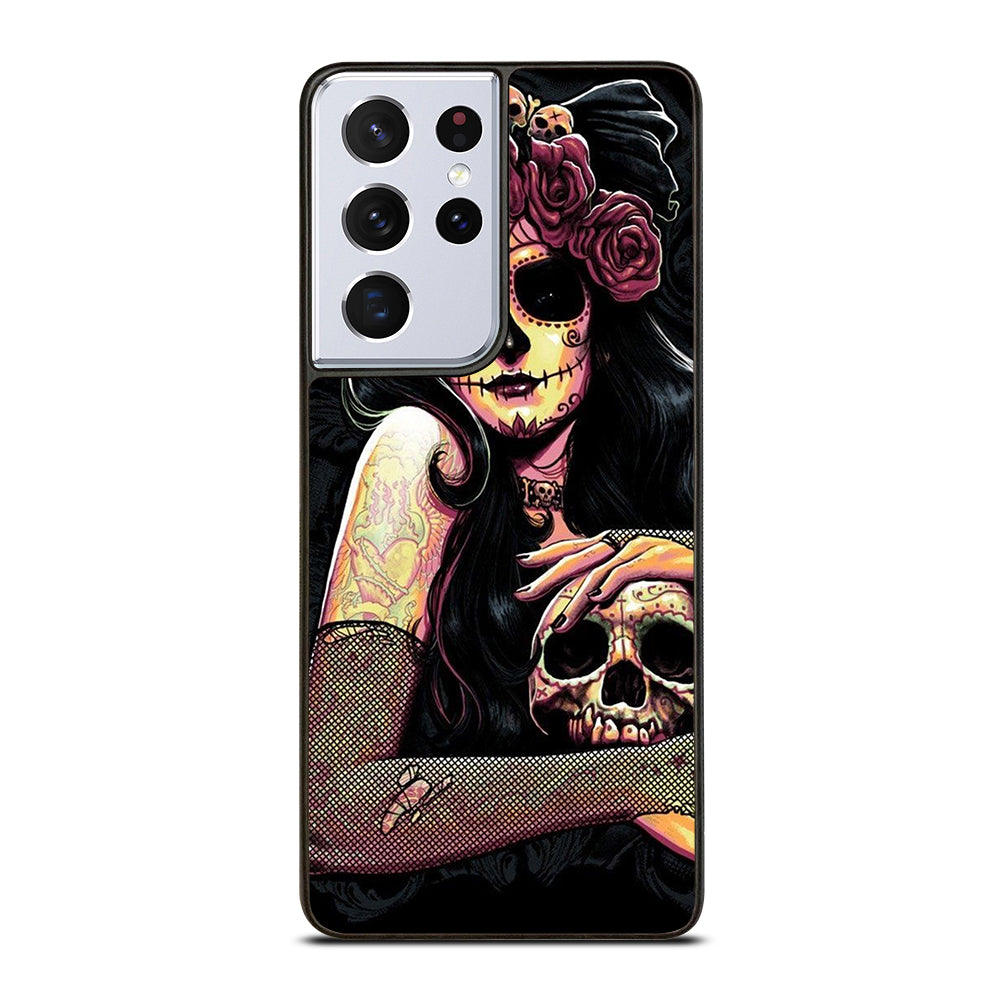 SUGAR SKULL GIRL Samsung Galaxy S21 Ultra Case Cover
