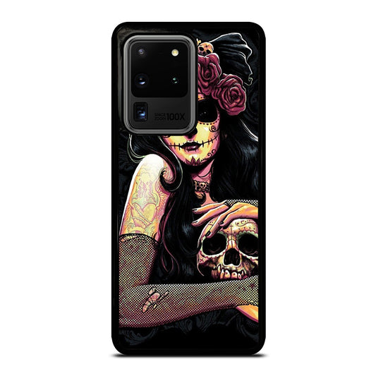SUGAR SKULL GIRL Samsung Galaxy S20 Ultra Case Cover