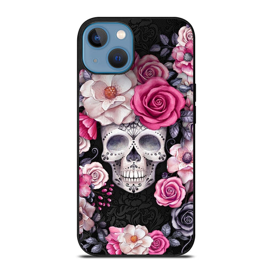 SUGAR SKULL ROSE iPhone 13 Case Cover
