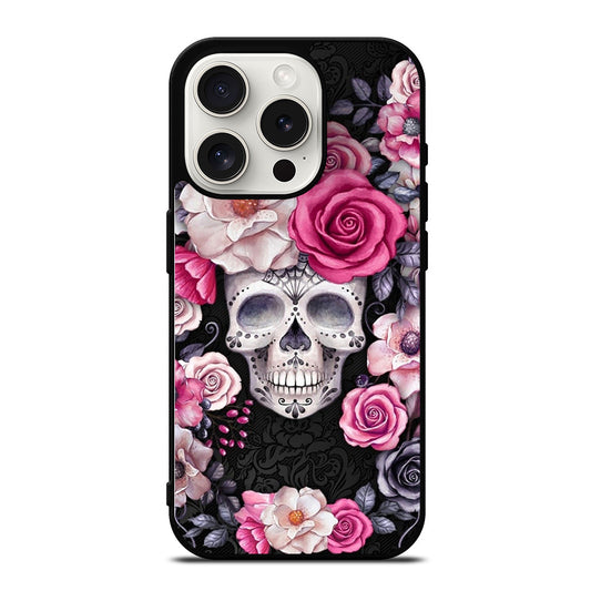SUGAR SKULL ROSE iPhone 15 Pro Case Cover