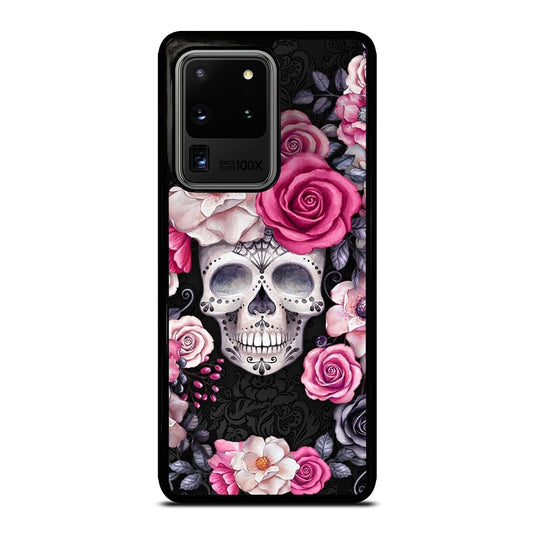 SUGAR SKULL ROSE Samsung Galaxy S20 Ultra Case Cover