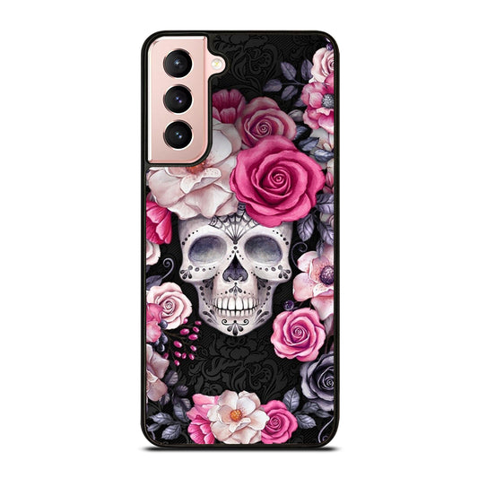 SUGAR SKULL ROSE Samsung Galaxy S21 Case Cover