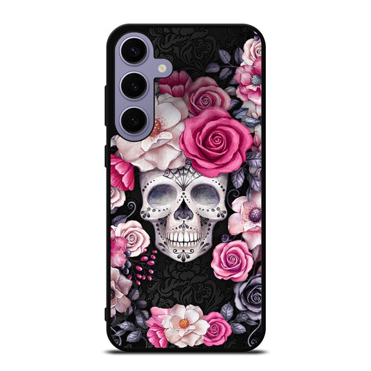 SUGAR SKULL ROSE Samsung Galaxy S24 Plus Case Cover