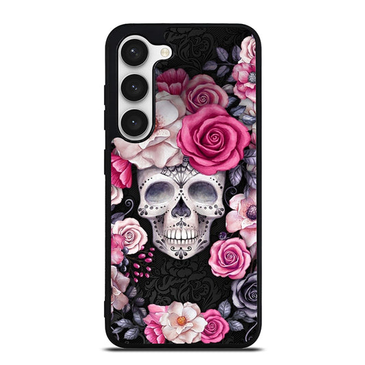 SUGAR SKULL ROSE Samsung Galaxy S23 Case Cover