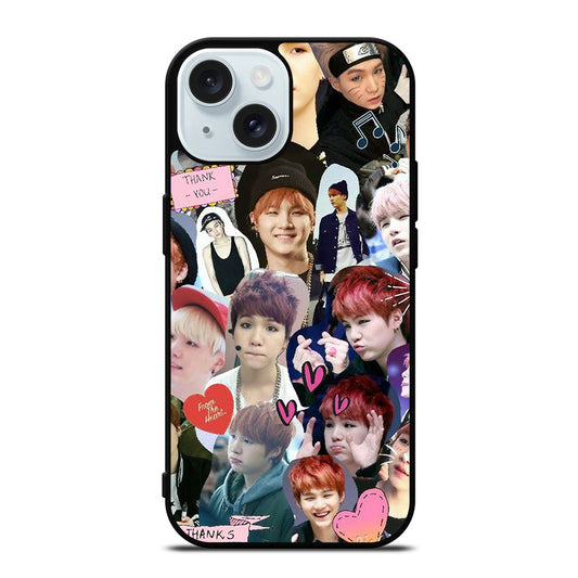 SUGA BTS COLLAGE iPhone 15 Case Cover