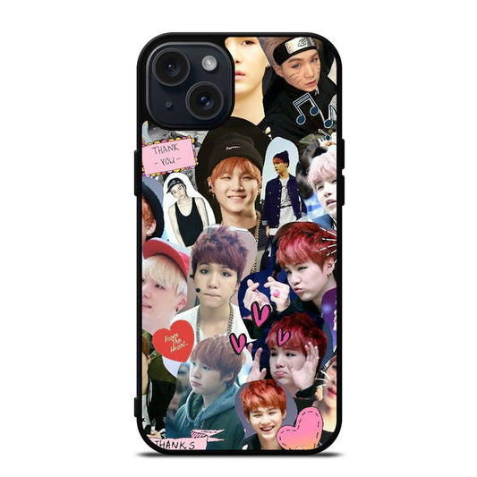 SUGA BTS COLLAGE iPhone 15 Plus Case Cover
