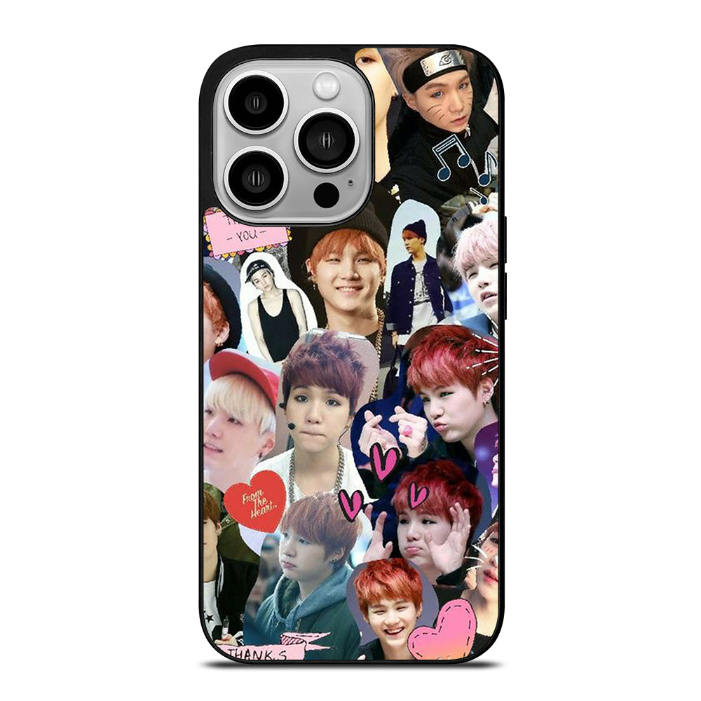 SUGA BTS COLLAGE iPhone 14 Pro Case Cover