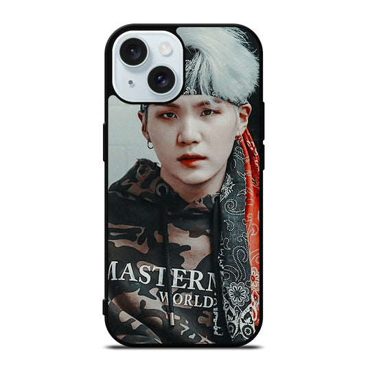 SUGA BTS FACE iPhone 15 Case Cover