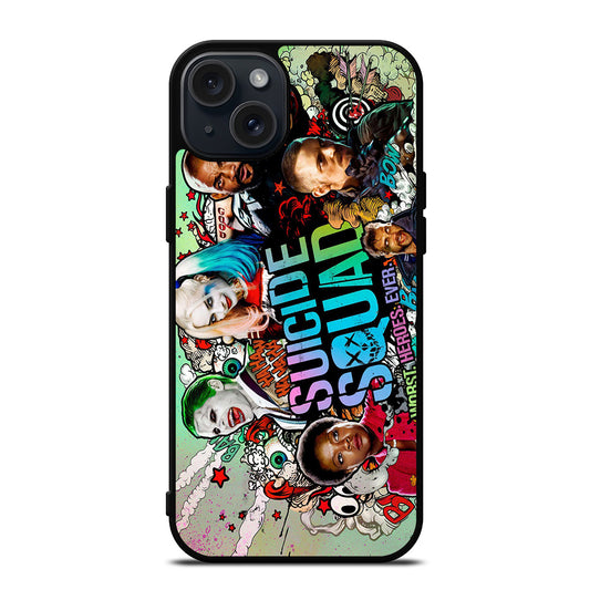 SUICIDE SQUAD POSTER iPhone 15 Plus Case Cover