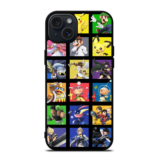 SUPER SMASH BROS VIDEO GAME iPhone 15 Plus Case Cover