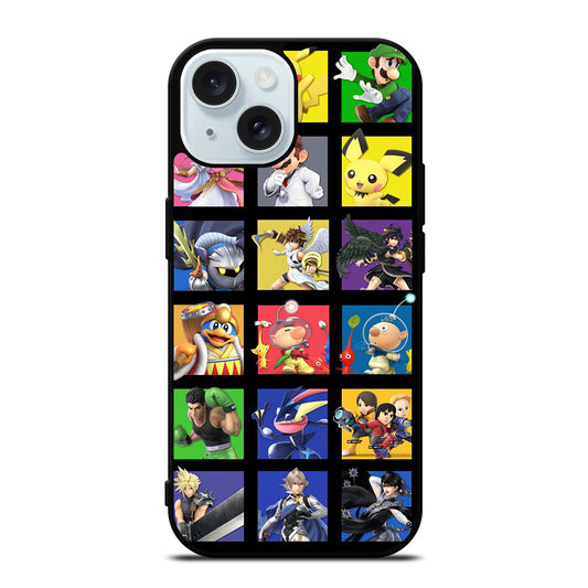 SUPER SMASH BROS VIDEO GAME iPhone 15 Case Cover