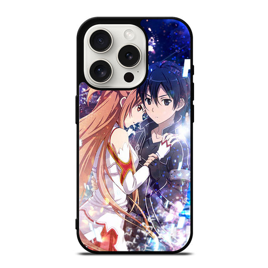 SWORD ART ONLINE ANIME KIRITO AND ASUNA 2 iPhone 15 Pro Case Cover