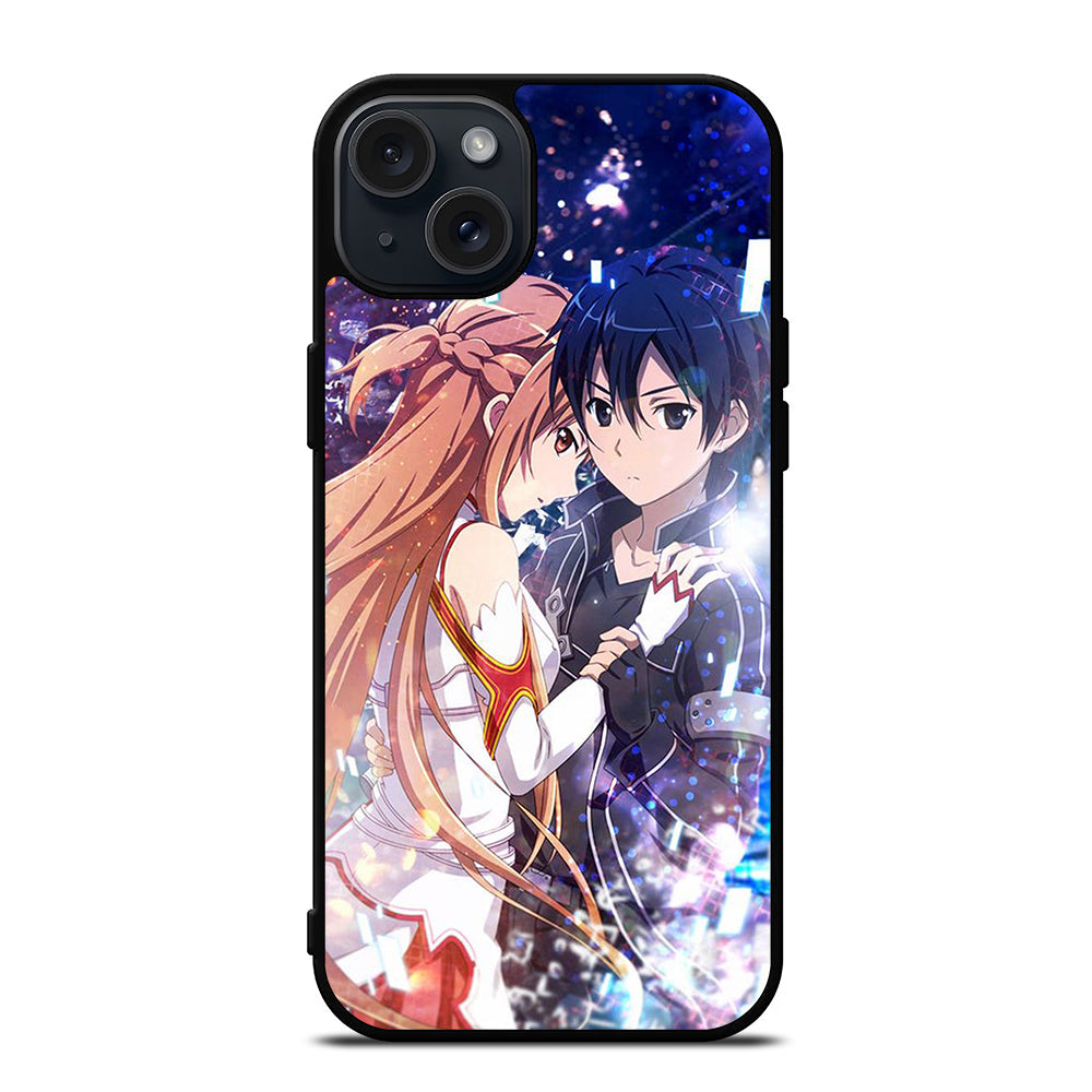 SWORD ART ONLINE ANIME KIRITO AND ASUNA 2 iPhone 15 Plus Case Cover