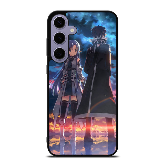 SWORD ART ONLINE ANIME KIRITO AND ASUNA Samsung Galaxy S24 Plus Case Cover