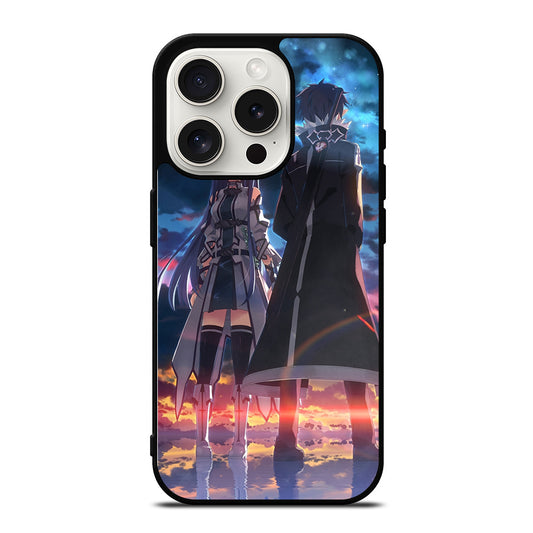 SWORD ART ONLINE ANIME KIRITO AND ASUNA iPhone 15 Pro Case Cover