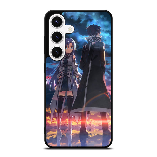 SWORD ART ONLINE ANIME KIRITO AND ASUNA Samsung Galaxy S24 Case Cover