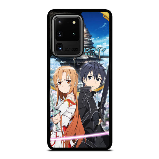 SWORD ART ONLINE KIRITO AND ASUNA ANIME Samsung Galaxy S20 Ultra Case Cover