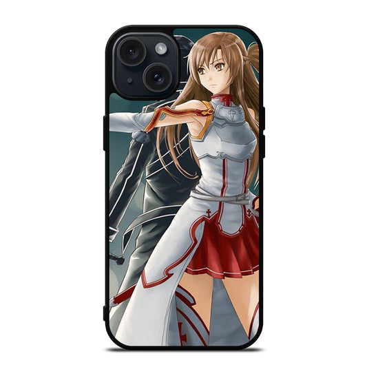 SWORD ART ONLINE KIRITO AND ASUNA ANIME 2 iPhone 15 Plus Case Cover