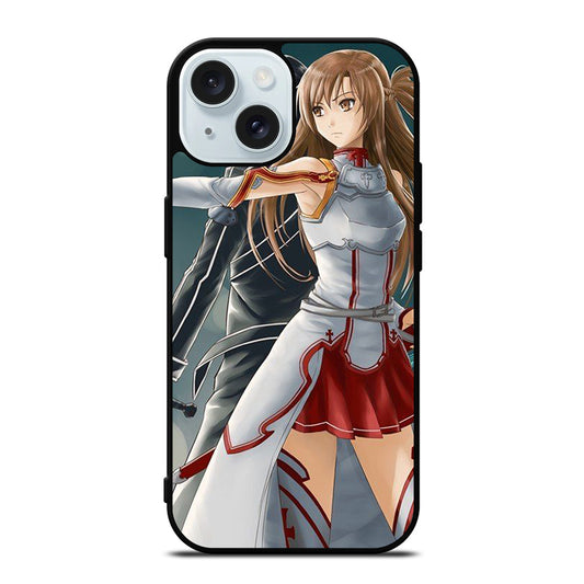 SWORD ART ONLINE KIRITO AND ASUNA ANIME 2 iPhone 15 Case Cover