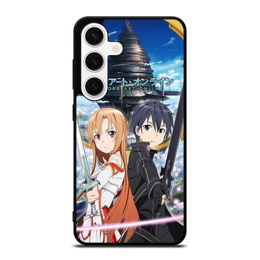 SWORD ART ONLINE KIRITO AND ASUNA ANIME Samsung Galaxy S24 Case Cover