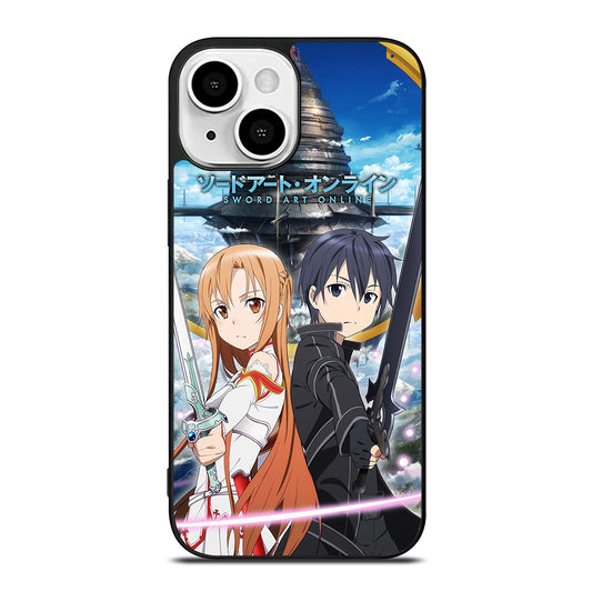 SWORD ART ONLINE KIRITO AND ASUNA ANIME iPhone 13 Mini Case Cover