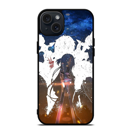 SWORD ART ONLINE KIRITO AND ASUNA ART iPhone 15 Plus Case Cover