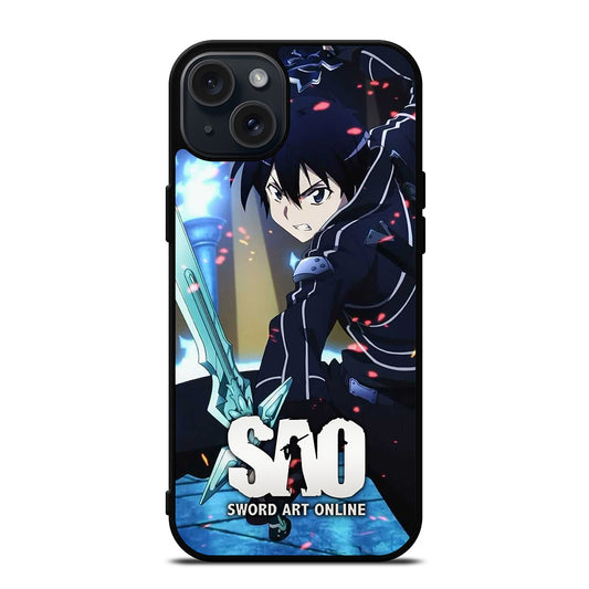 SWORD ART ONLINE KIRITO ANIME 2 iPhone 15 Plus Case Cover
