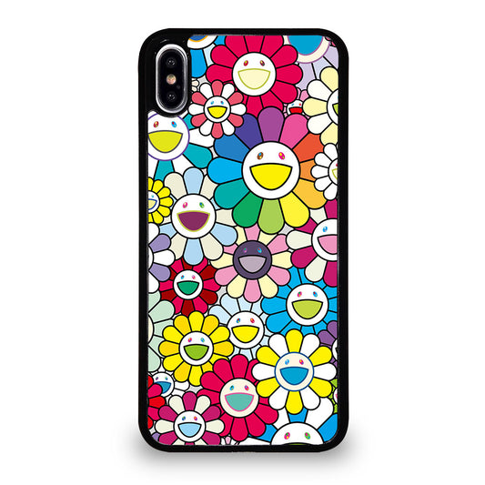 TAKASHI MURAKAMI FLOWERS COLORFUL iPhone XS Max Case Cover