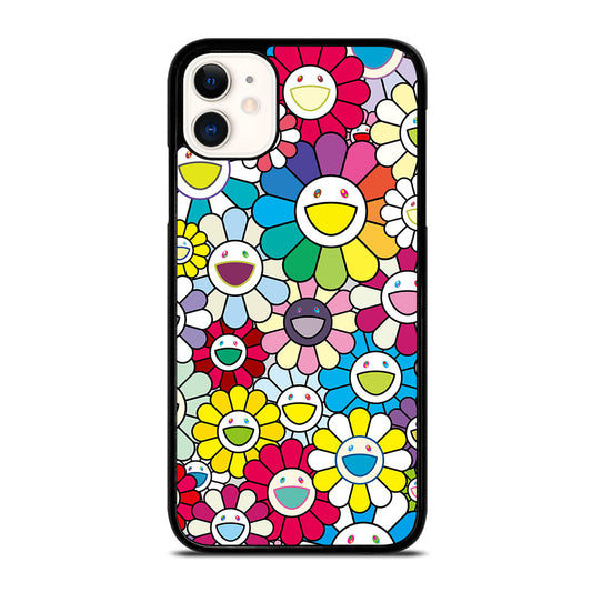 TAKASHI MURAKAMI FLOWERS COLORFUL iPhone 11 Case Cover