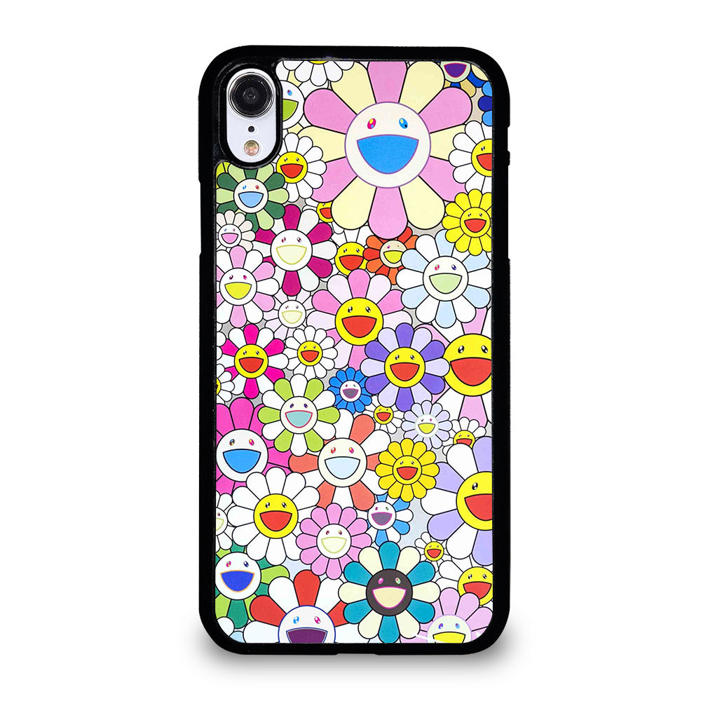 TAKASHI MURAKAMI FLOWERS PATTERN iPhone XR Case Cover