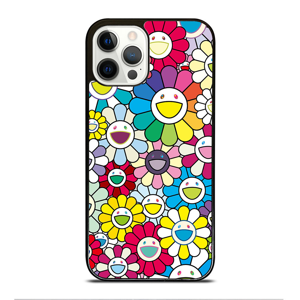 TAKASHI MURAKAMI FLOWERS COLORFUL iPhone 12 Pro Case Cover