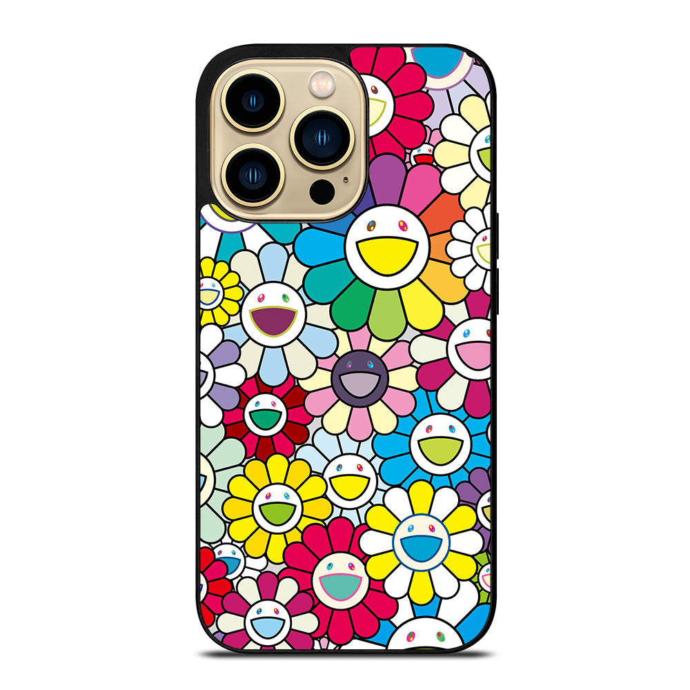 TAKASHI MURAKAMI FLOWERS COLORFUL iPhone 14 Pro Max Case Cover
