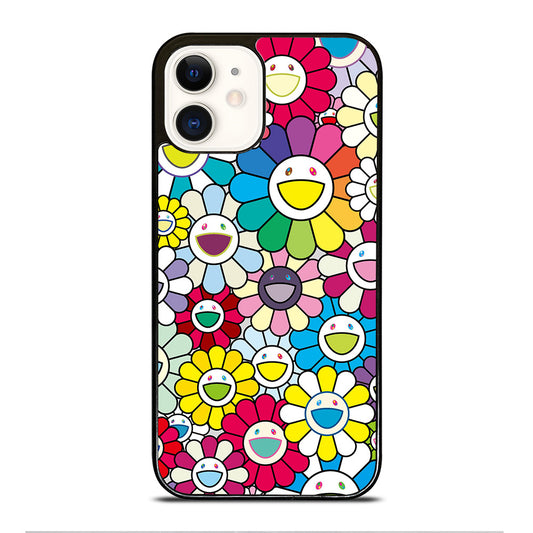 TAKASHI MURAKAMI FLOWERS COLORFUL iPhone 12 Case Cover