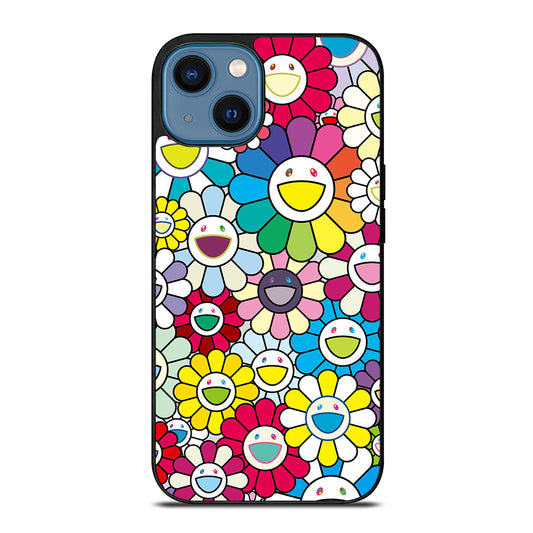 TAKASHI MURAKAMI FLOWERS COLORFUL iPhone 14 Case Cover