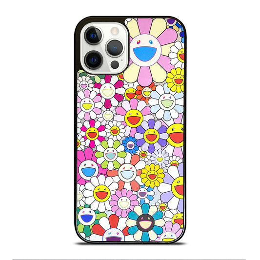 TAKASHI MURAKAMI FLOWERS PATTERN iPhone 12 Pro Case Cover