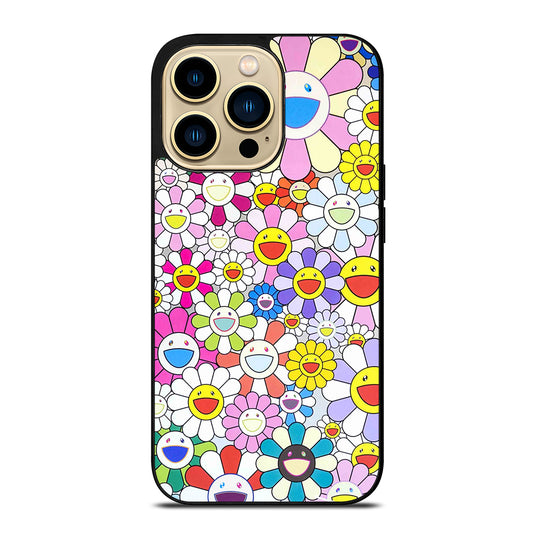 TAKASHI MURAKAMI FLOWERS PATTERN iPhone 14 Pro Max Case Cover