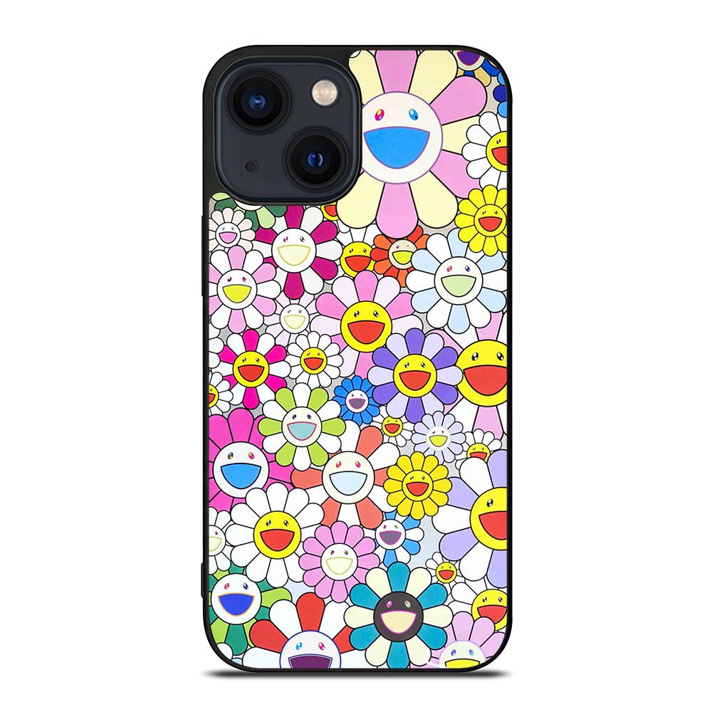 TAKASHI MURAKAMI FLOWERS PATTERN iPhone 14 Plus Case Cover