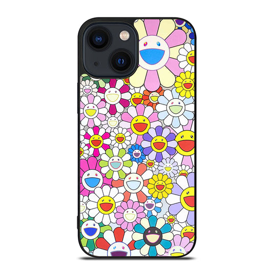 TAKASHI MURAKAMI FLOWERS PATTERN iPhone 14 Plus Case Cover