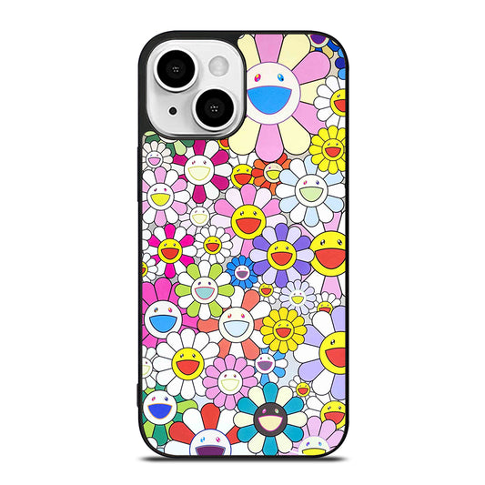 TAKASHI MURAKAMI FLOWERS PATTERN iPhone 13 Mini Case Cover