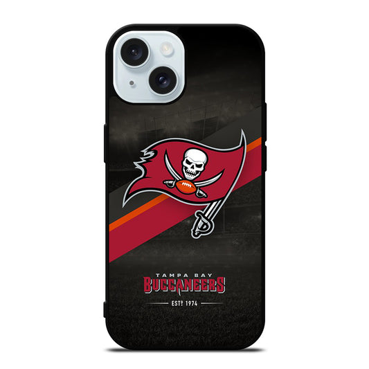 TAMPA BAY BUCCANEERS NFL LOGO iPhone 15 Case Cover